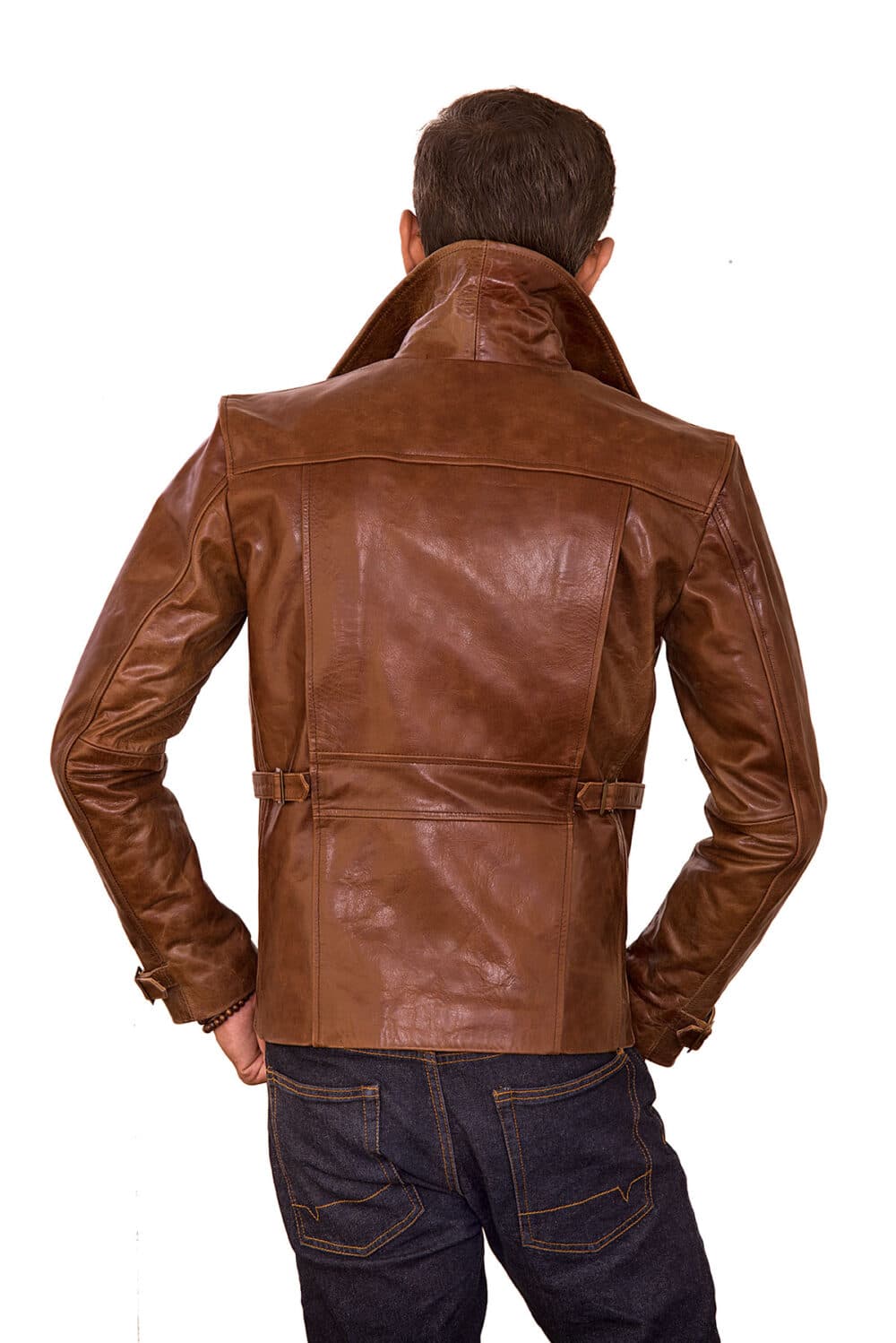 mens leather moto jacket outfit