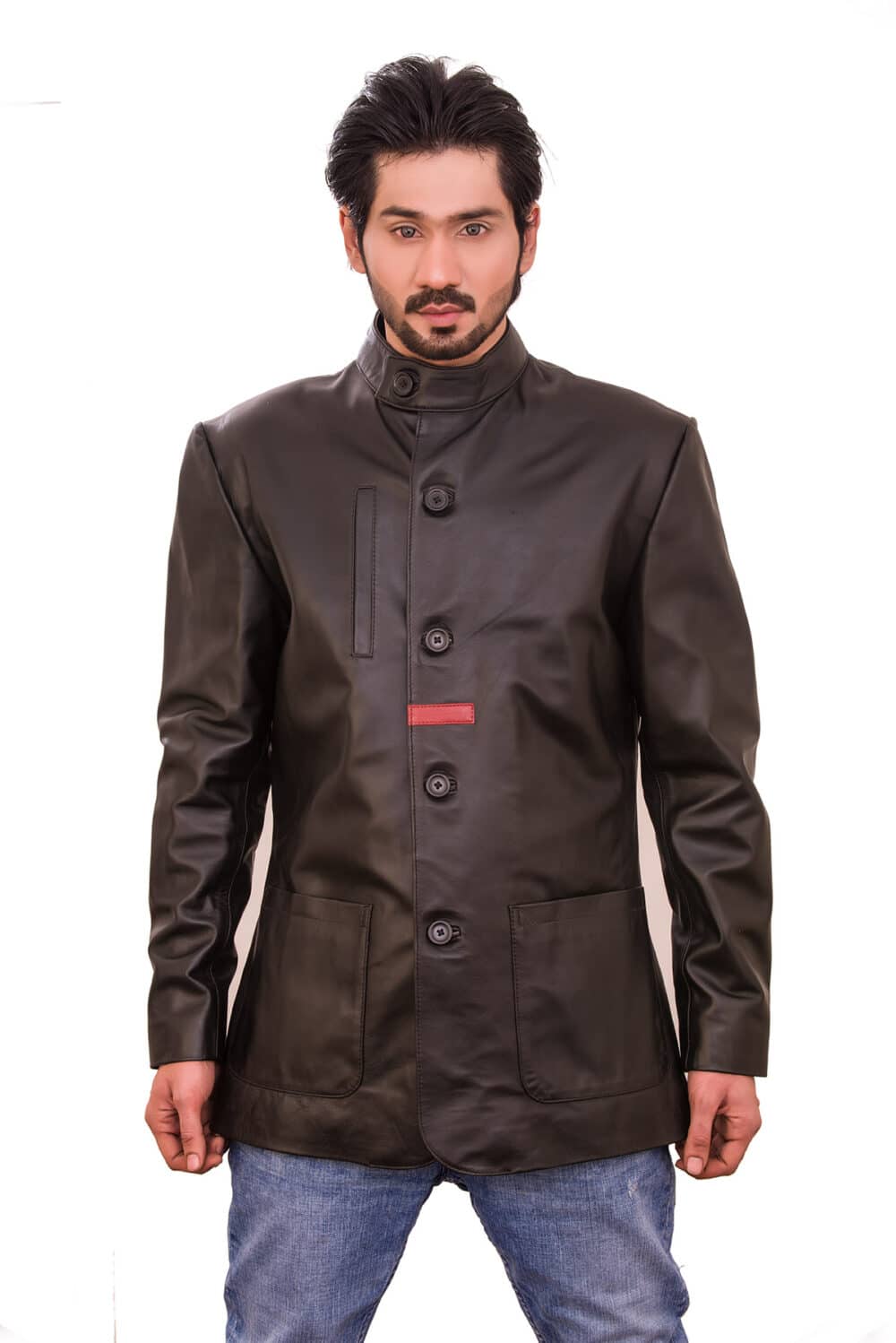 vintage leather motorcycle jacket