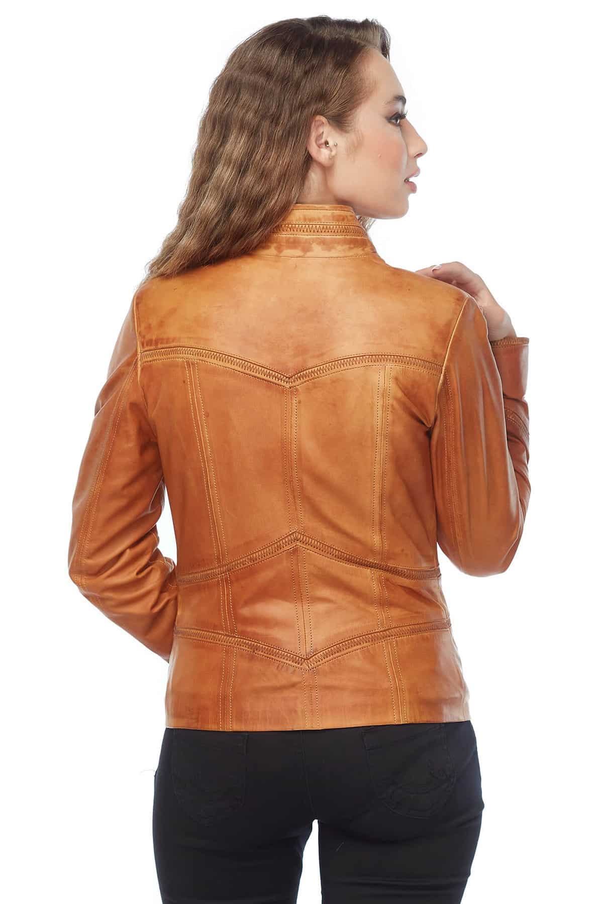 Women S Sexy Brown Leather Vest