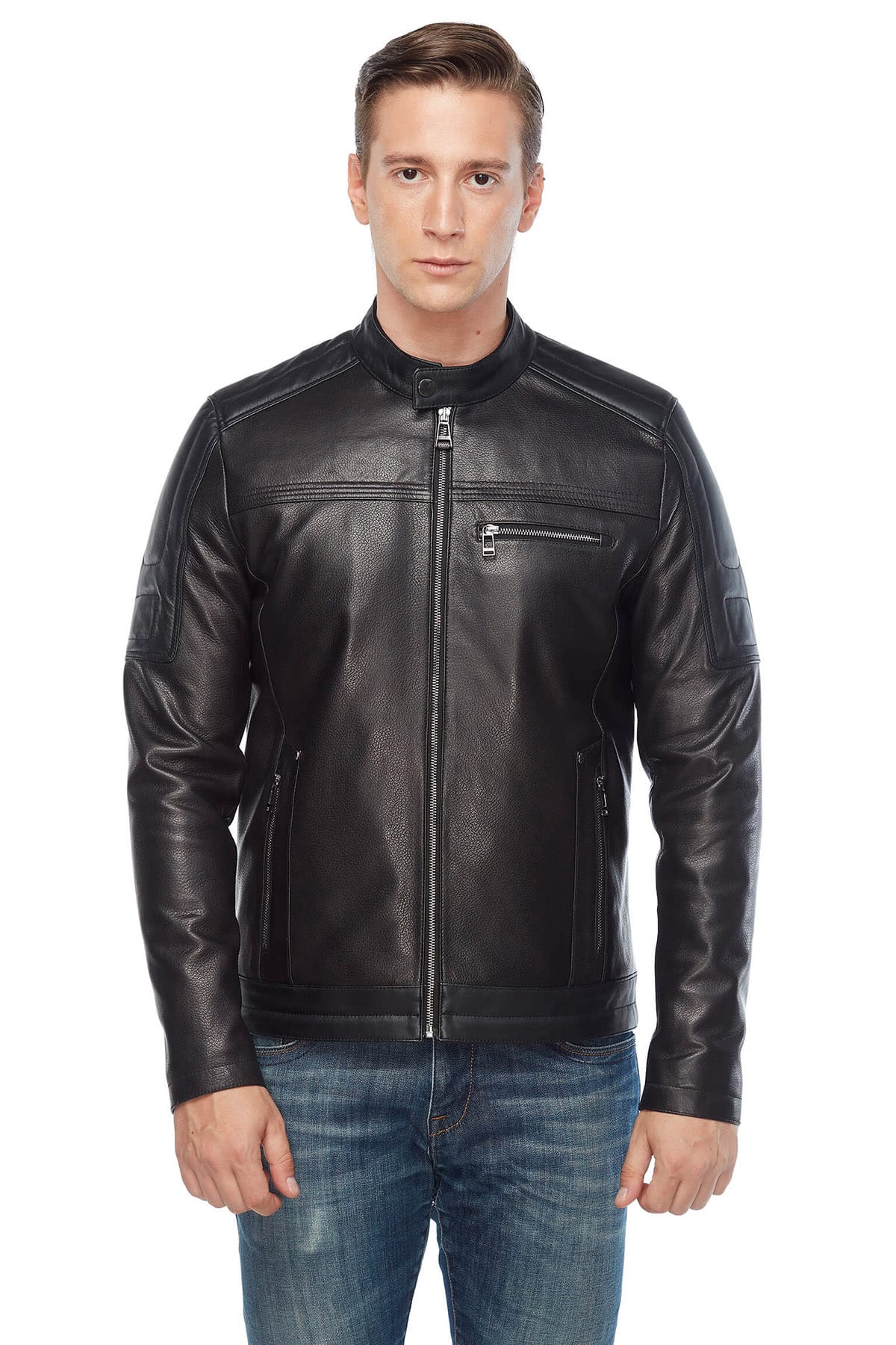 Oliver Cheshire Leather Sport Black Leather Jacket2