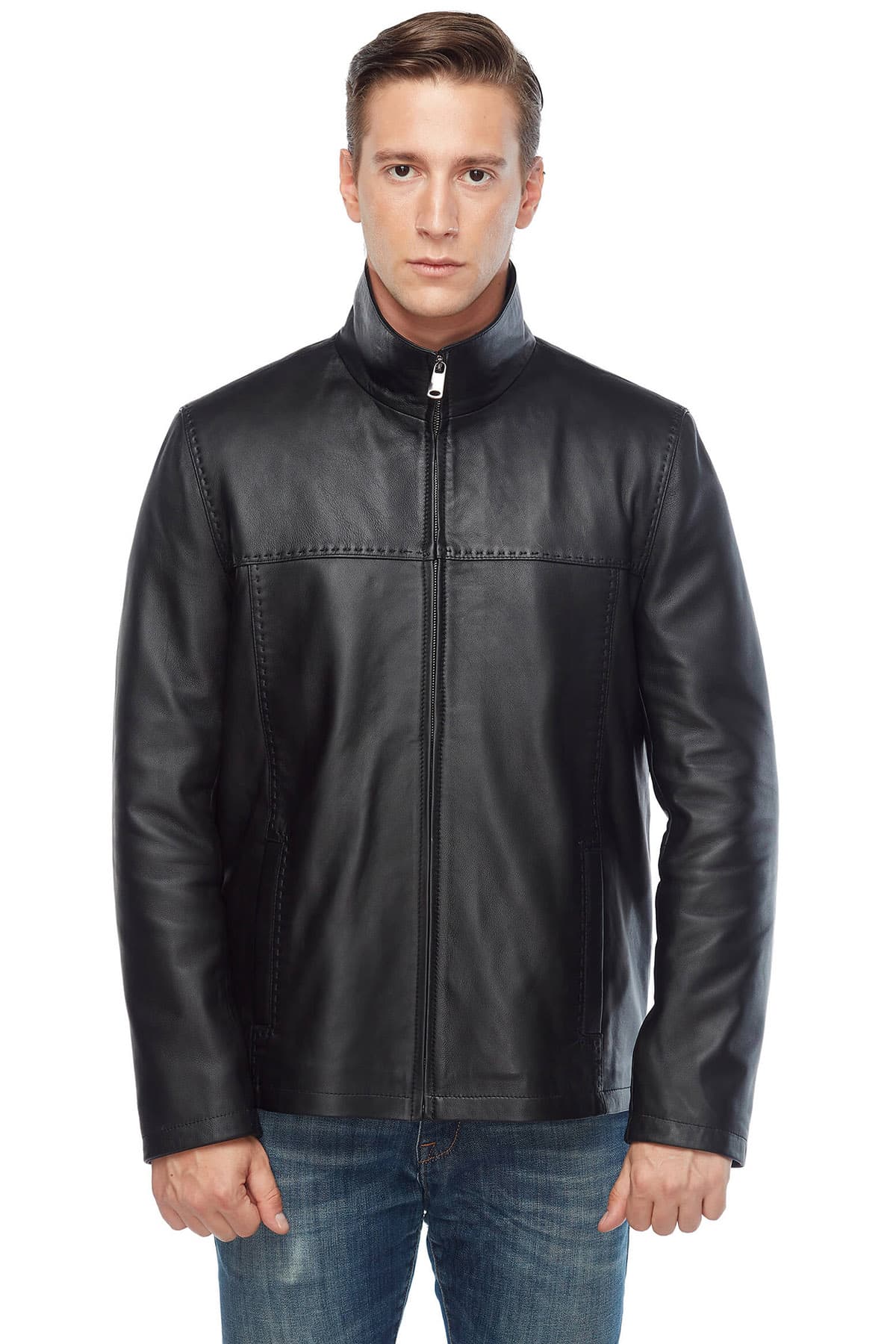 You've Searched for Mens Black Genuine Leather Jacket