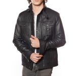 genuine leather jacket mens motorcycle