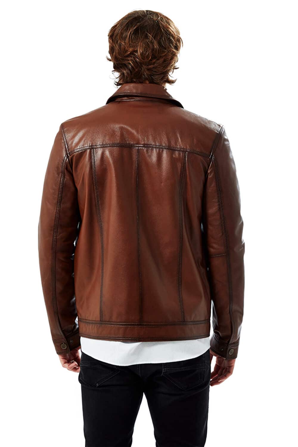 genuine leather jacket plus size