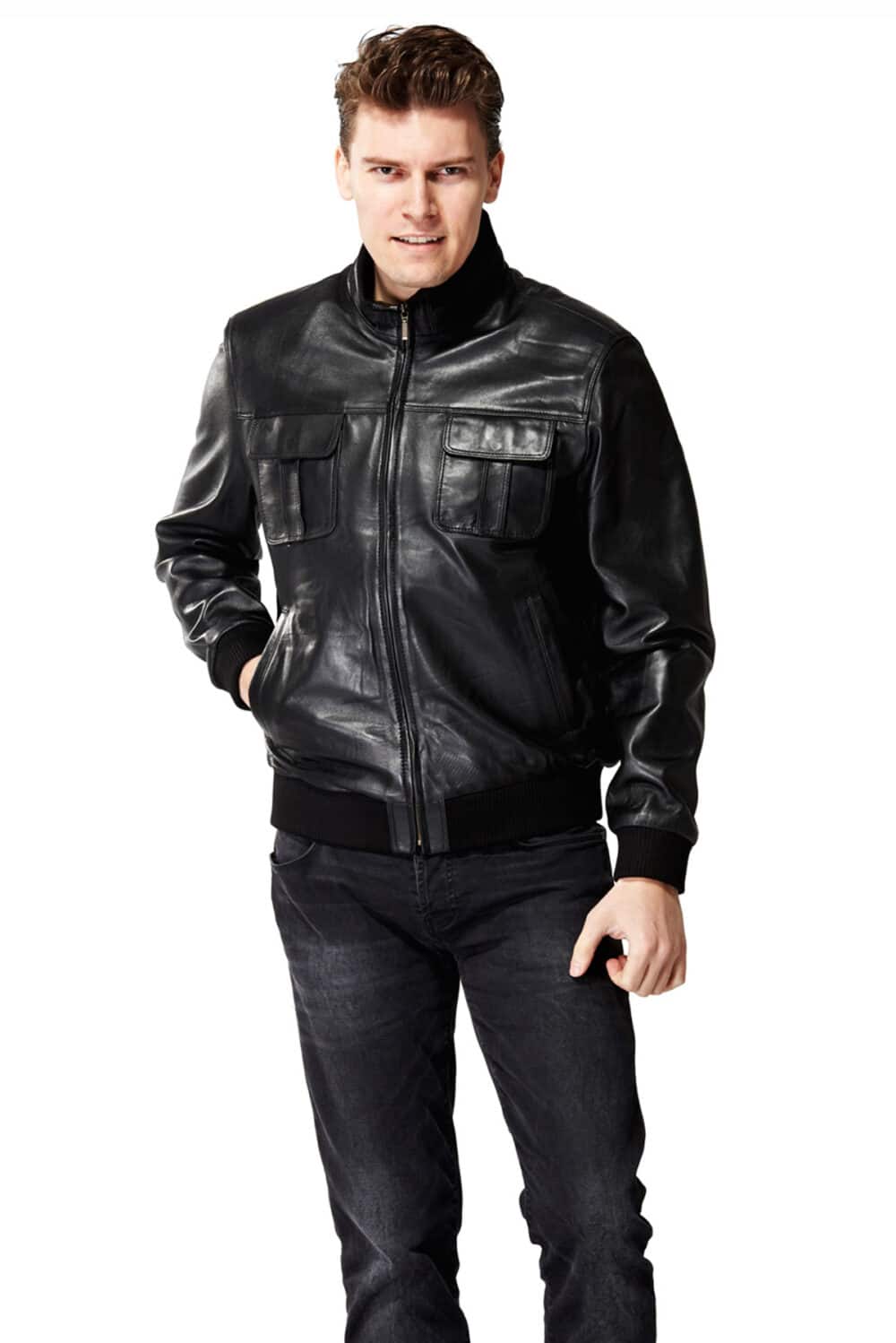leather mens coats