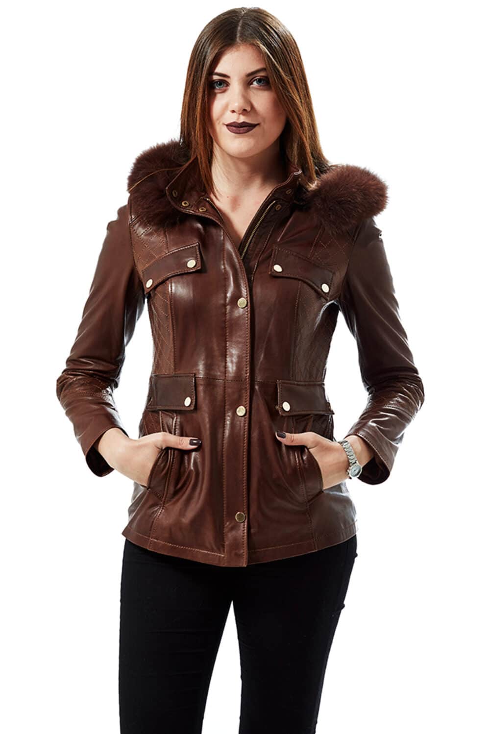 leather jacket womens