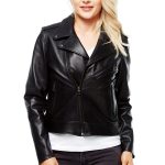 vince black leather jacket