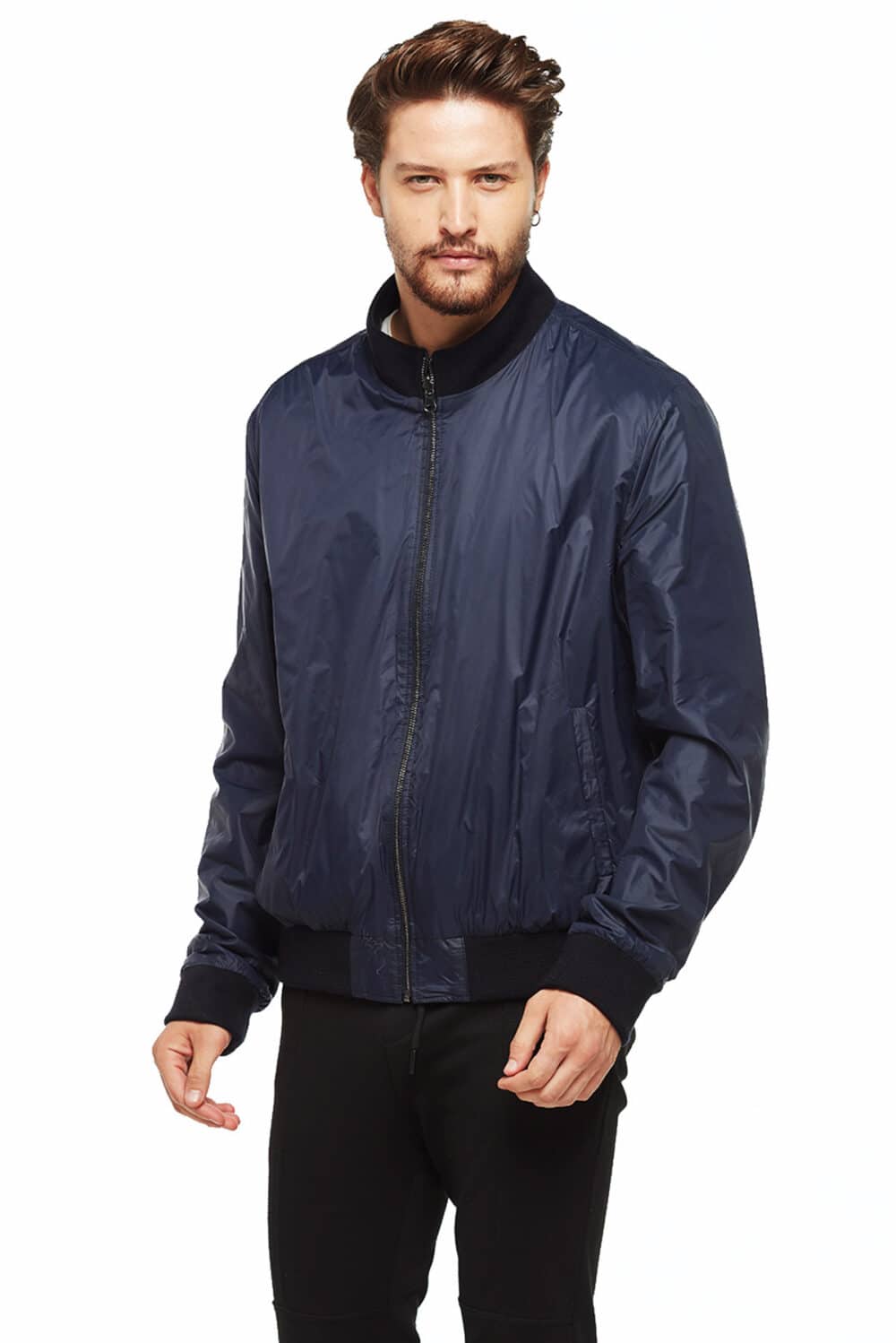 real leather jacket in rain