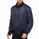 real leather jacket in rain