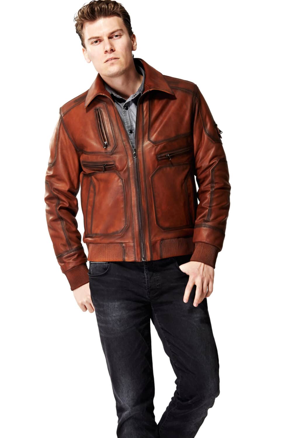 guys leather jacket