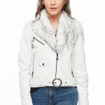 leather jacket with patches women's
