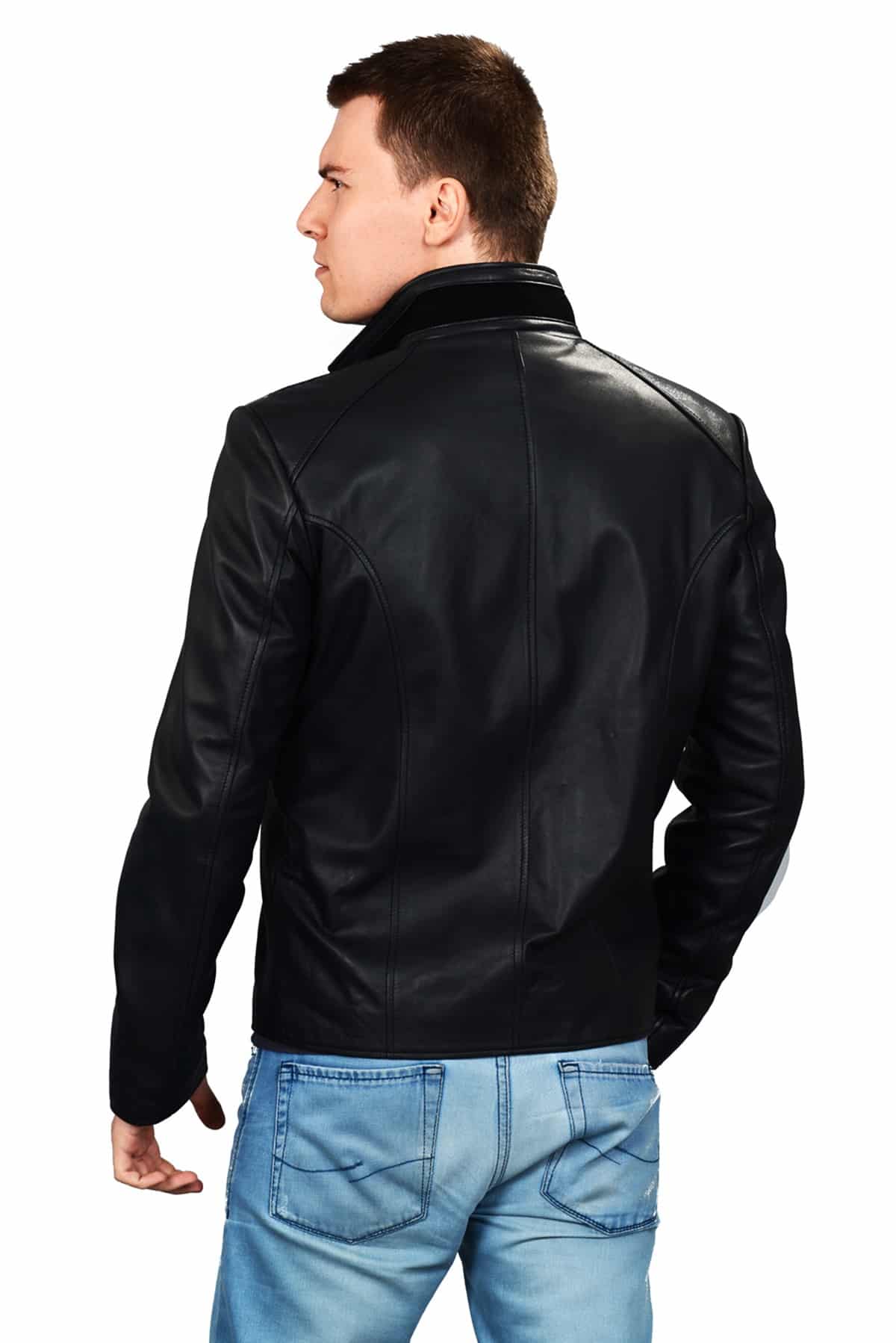 Tirano Cult Men’s Classic Black Leather Jacket – UFS