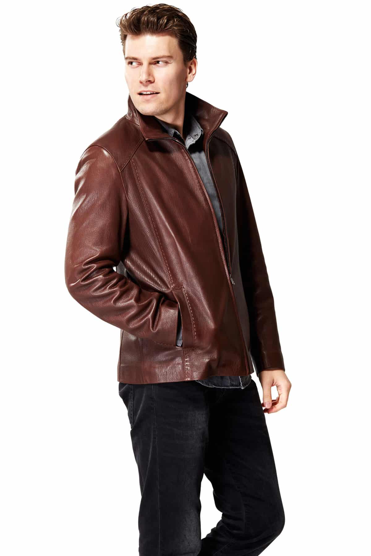 cheap mens leather jackets online