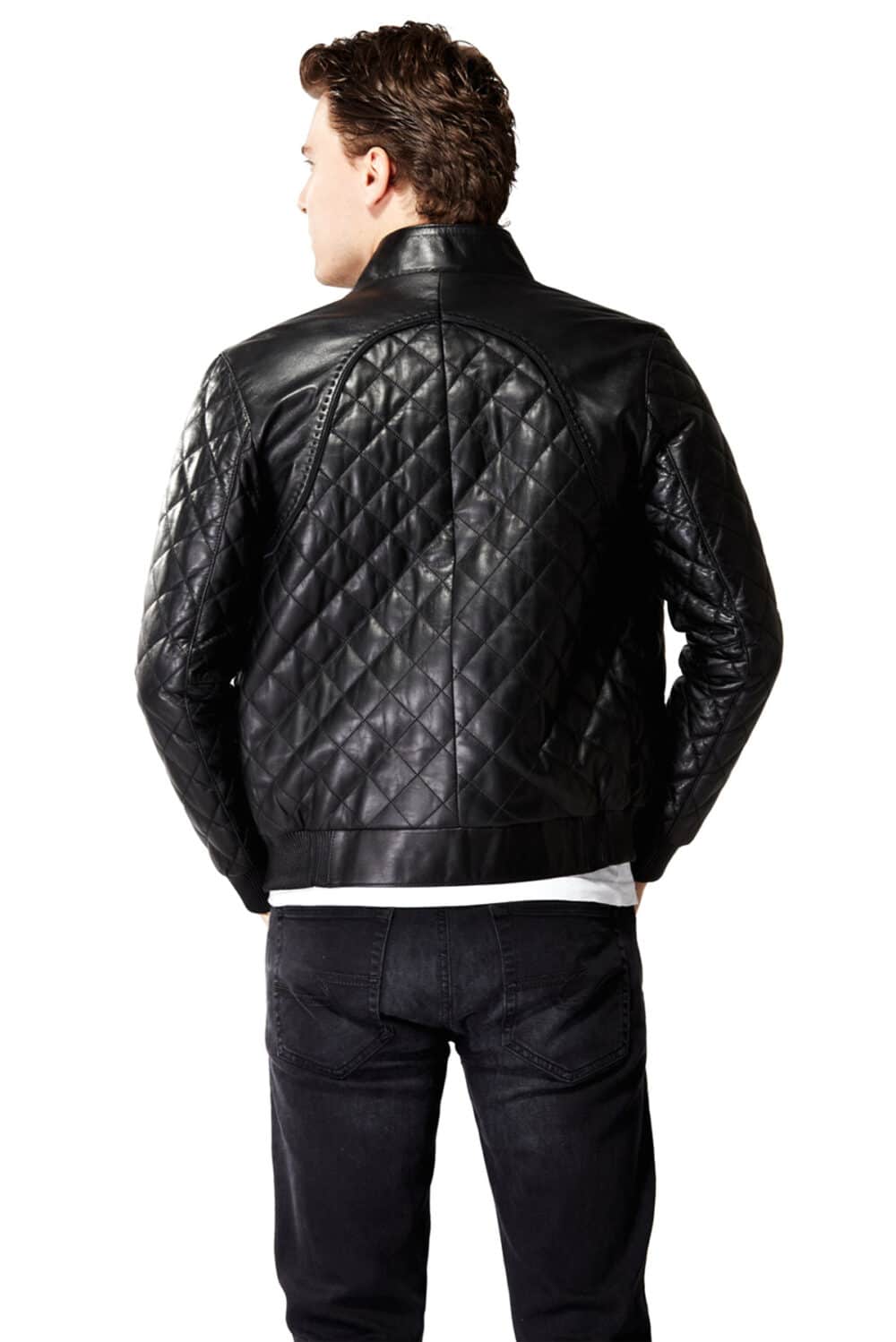 guess genuine leather jacket