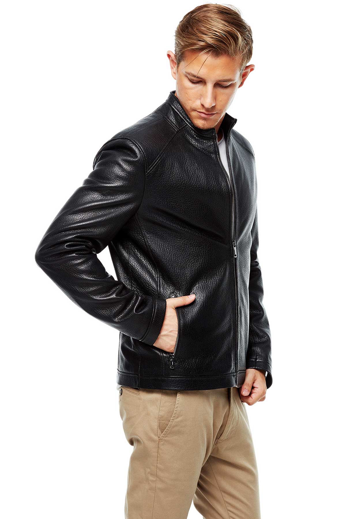 real leather jacket mens