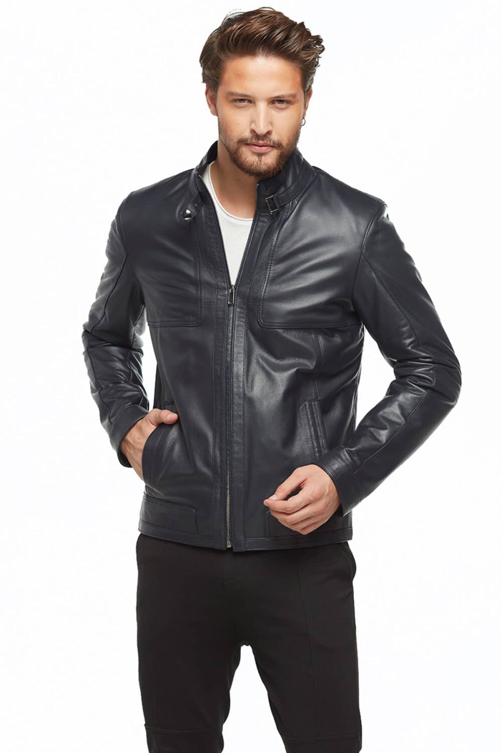 vintage leather jacket