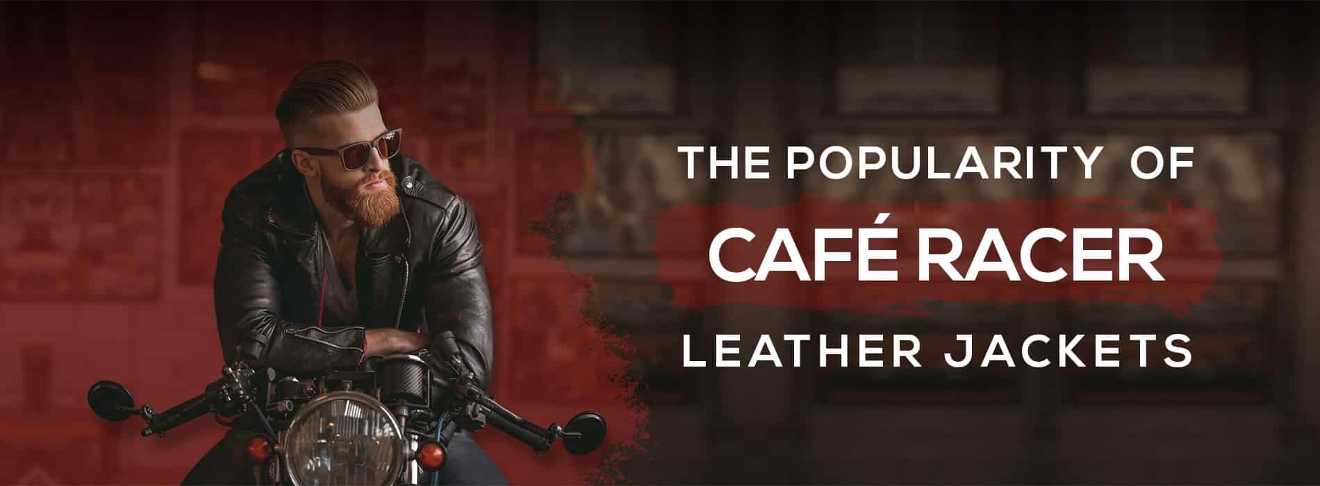 Popular Leather Cafe Racer Jacket Mens