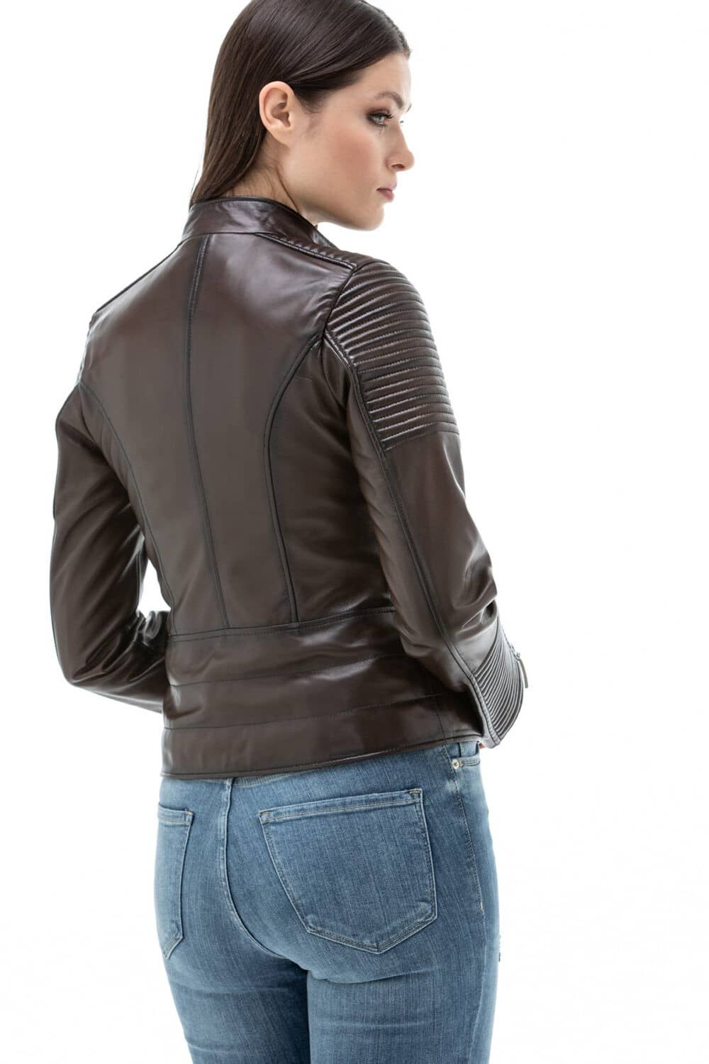 Real Lamb Leather Biker Jacket