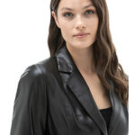 Women's 100% Real Black Leather Jacket