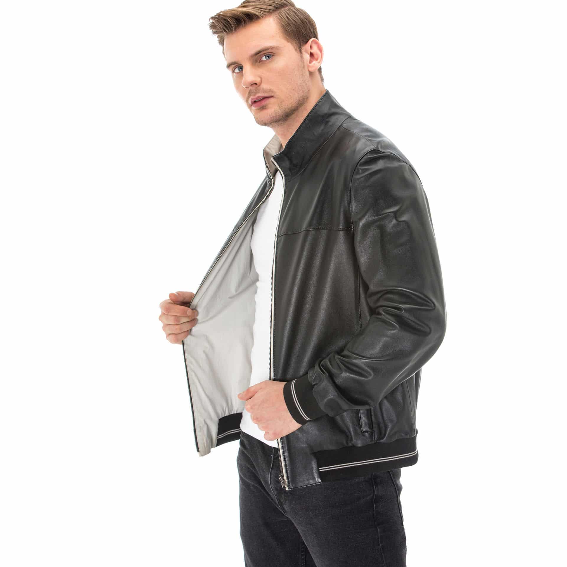 Double Sided Bomber Jacket - Latest Fashion Leather Jackets