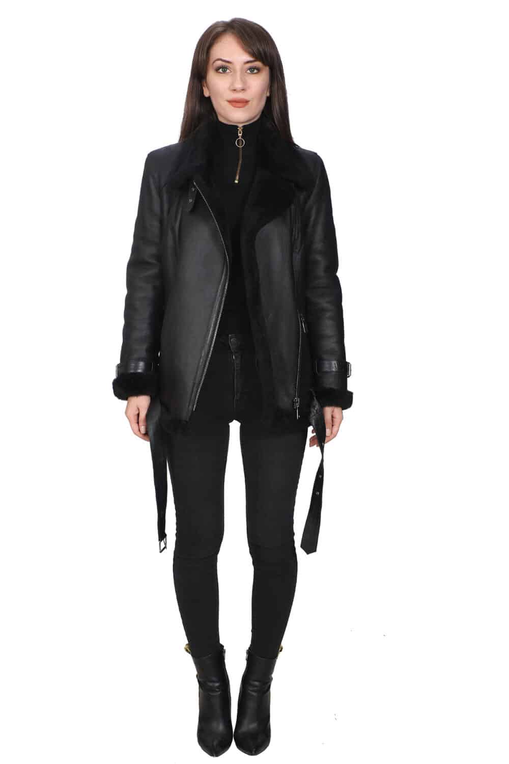 Womens Black Leather Jackets
