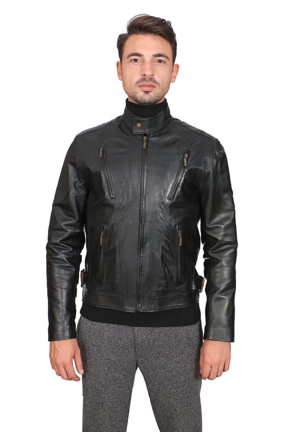 Mens Light Leather Jacket