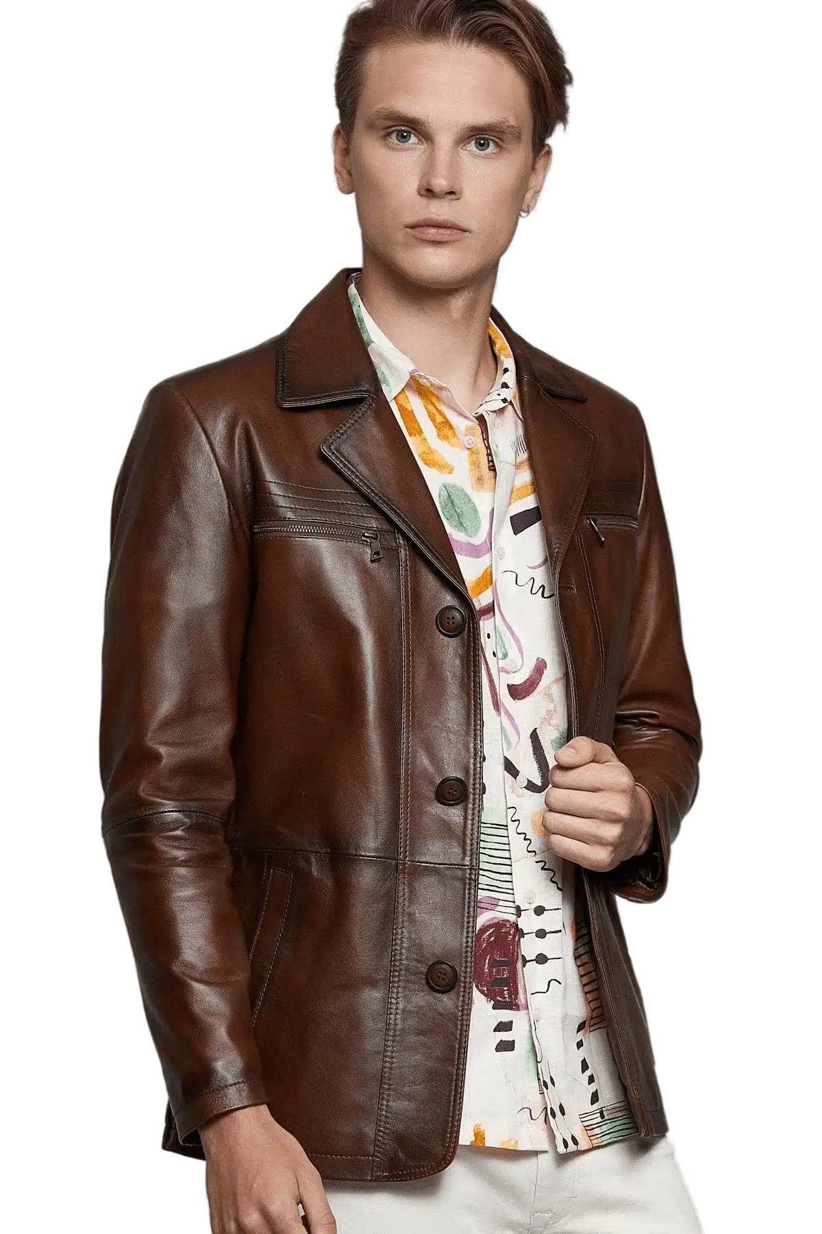 Classic Vintage Brown Men’s Leather Jacket (4)_result
