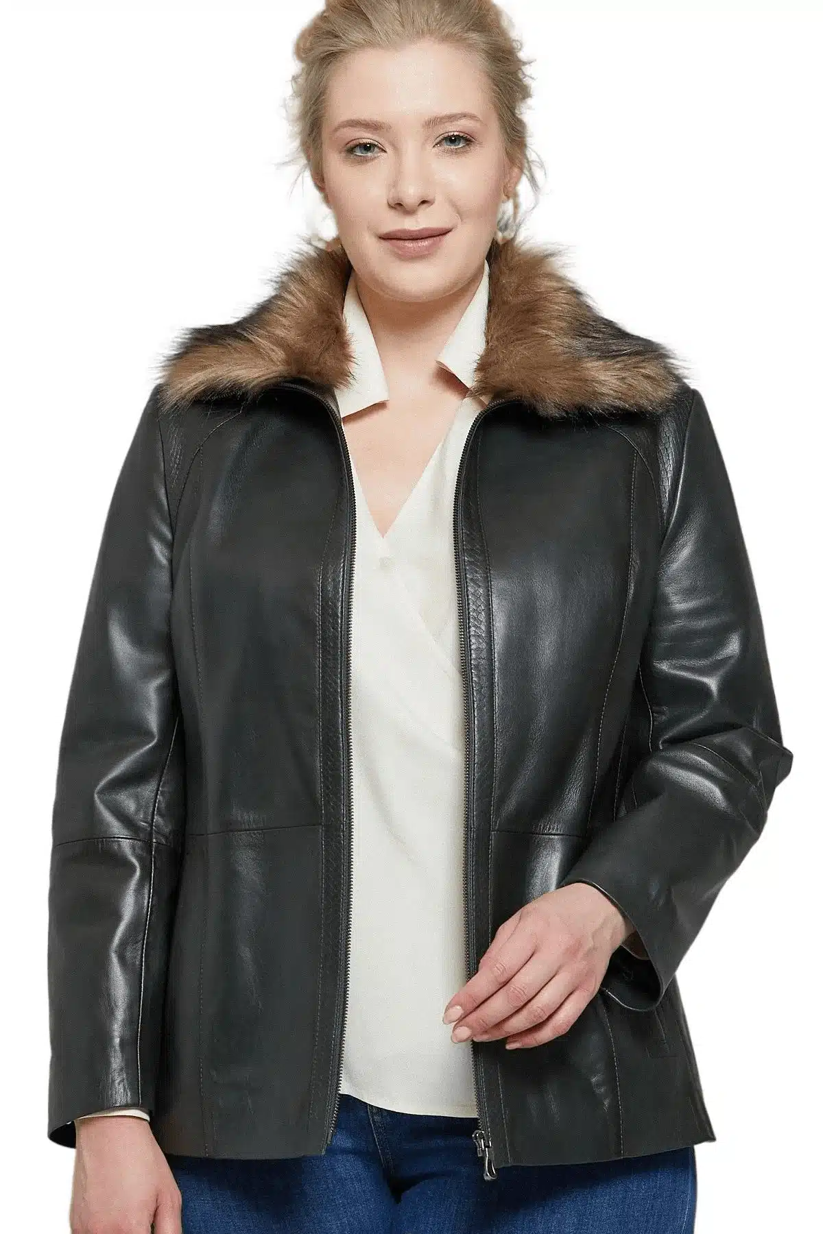 Indiana Fur Women’s Leather Jacket (1)