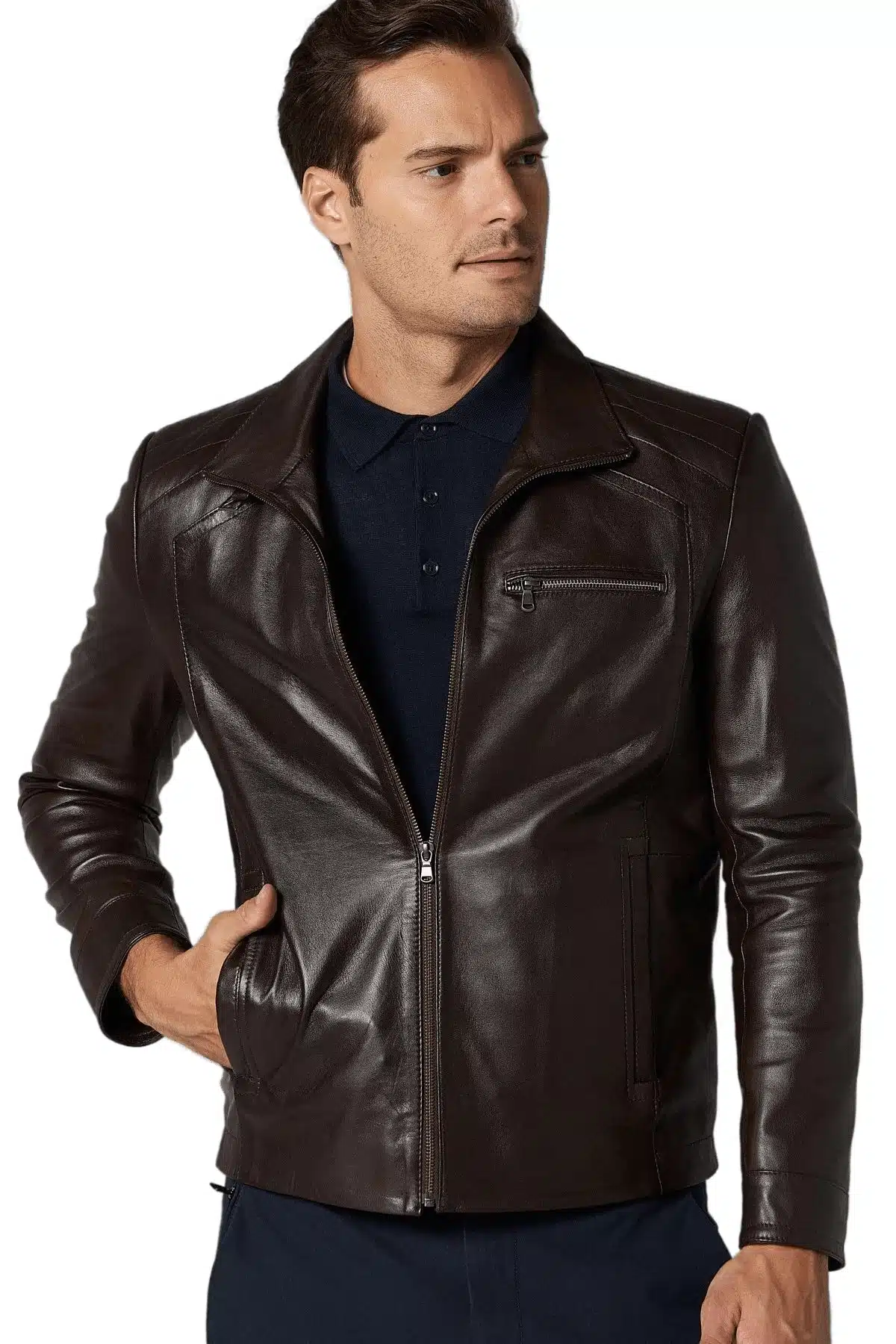 Dark Brown Vintage Style Jacket | Best Fashion Jacket Men's