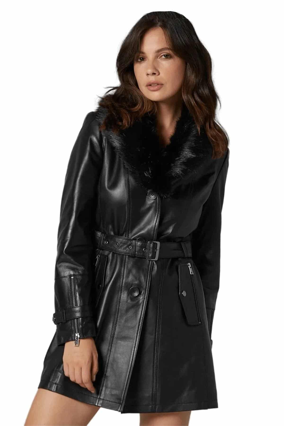Stella Women’s Black Leather Jacket