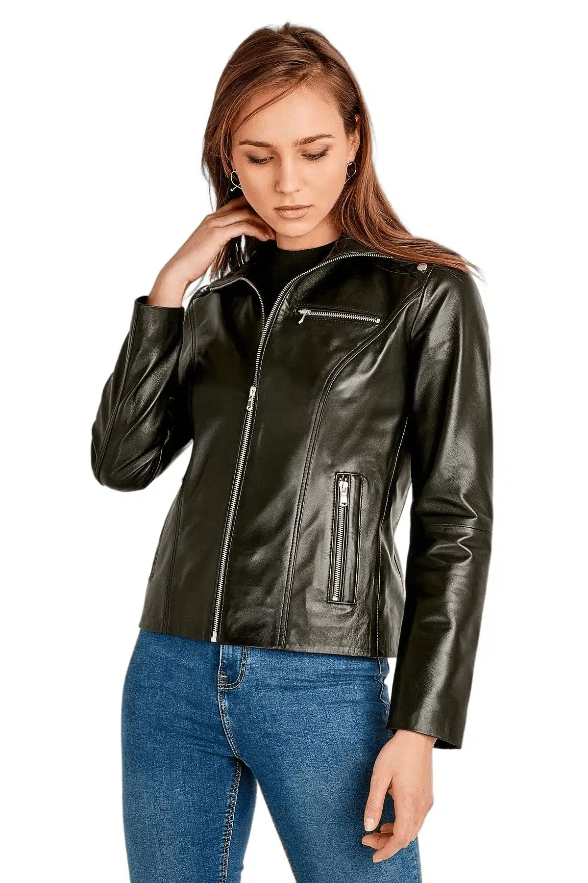 Stylish Black Women’s Real Lambskin Leather Jacket (6)_result