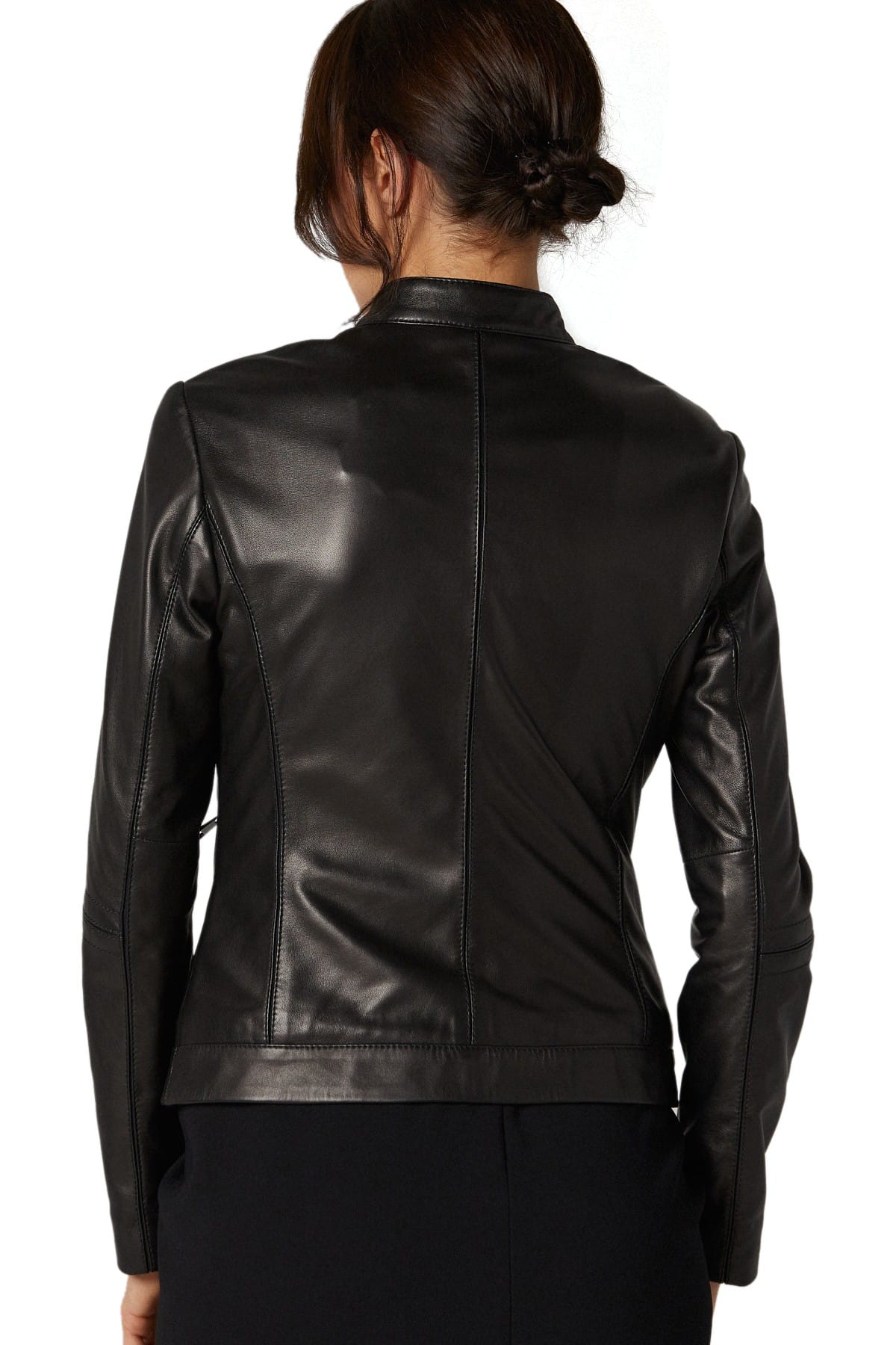 lady leather motorcycle jacket