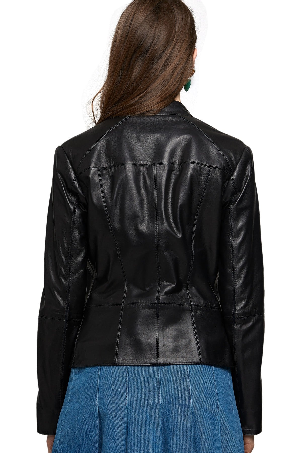 Ladies Leather Moto Jacket in Florida, USA