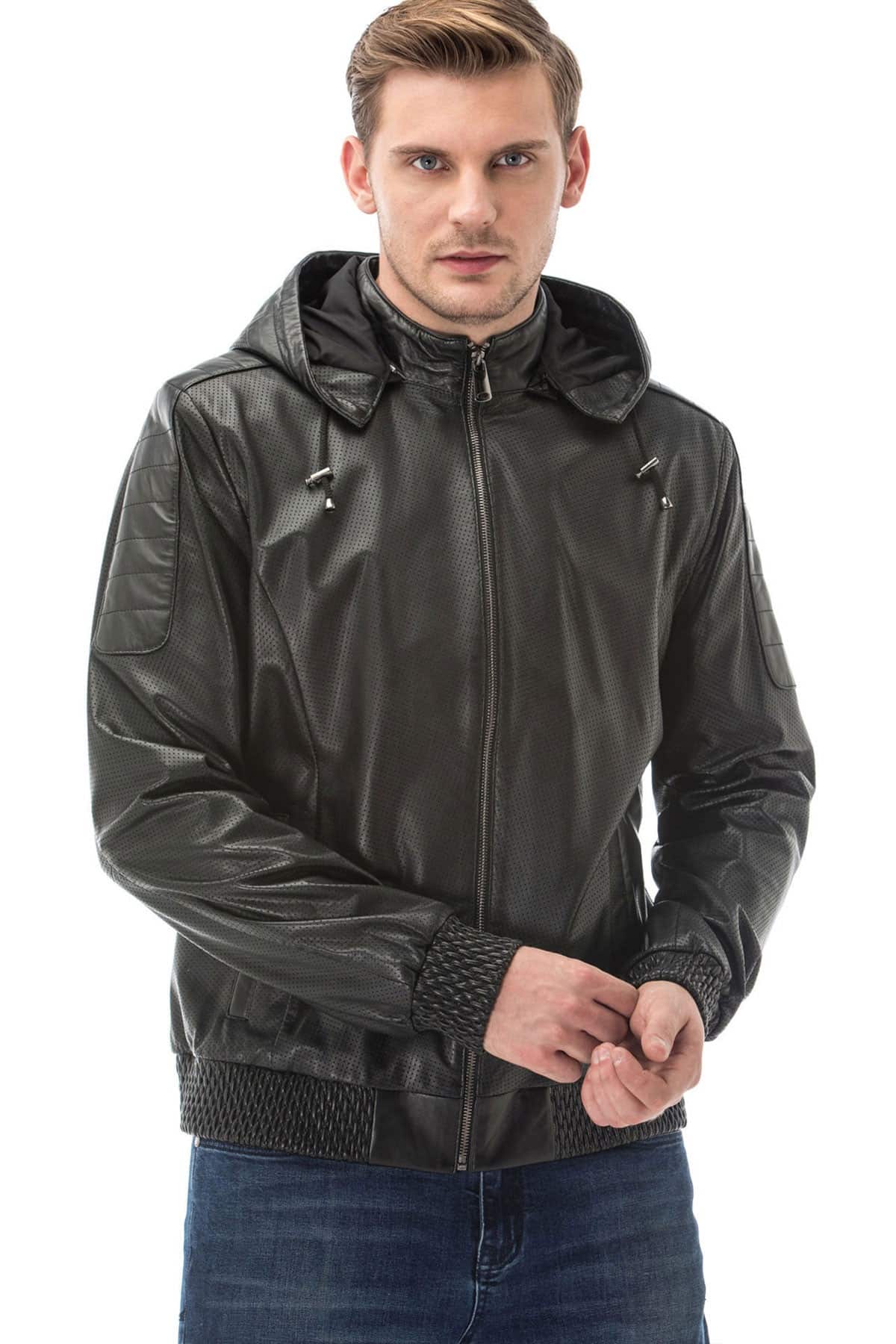 Mens Baggy Leather Jacket