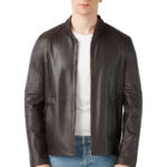 Armando Men's 100% Real Brown Leather Double Sided Unlined Jacket