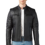 Paulo Men's 100% Real Black Leather Jacket