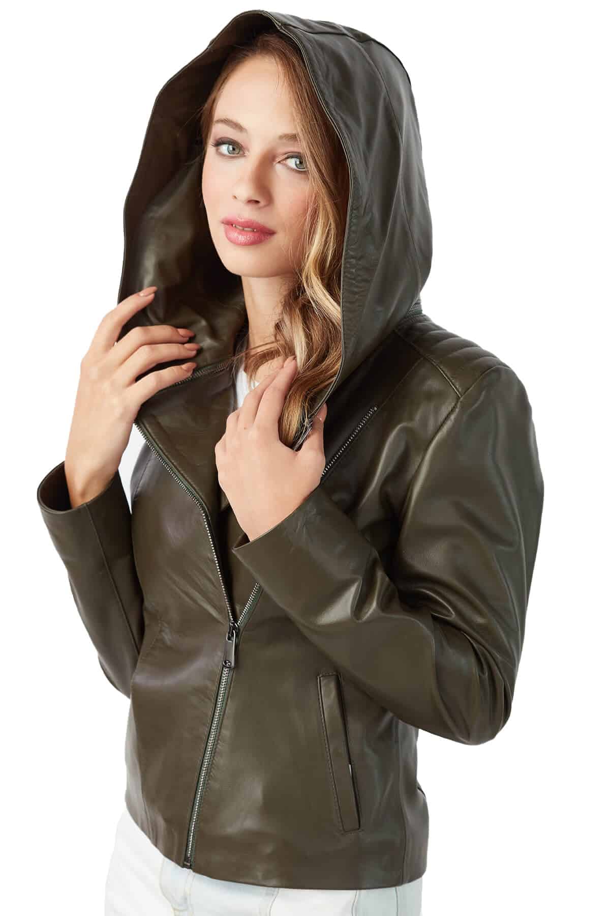 Harlequin Sleeve Leather Jacket - Ready to Wear