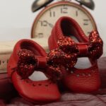 Bobby Baby 100% Real Red Leather Loafers