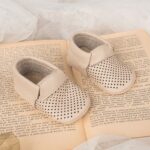 Banbi Baby 100% Real Cream Leather Loafers