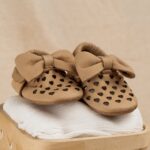Bobby Baby 100% Real Mink Leather Heart Detailed Loafers