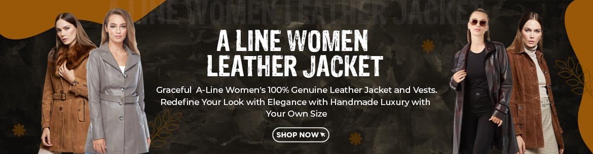 A Line Women Leather Jacket-min