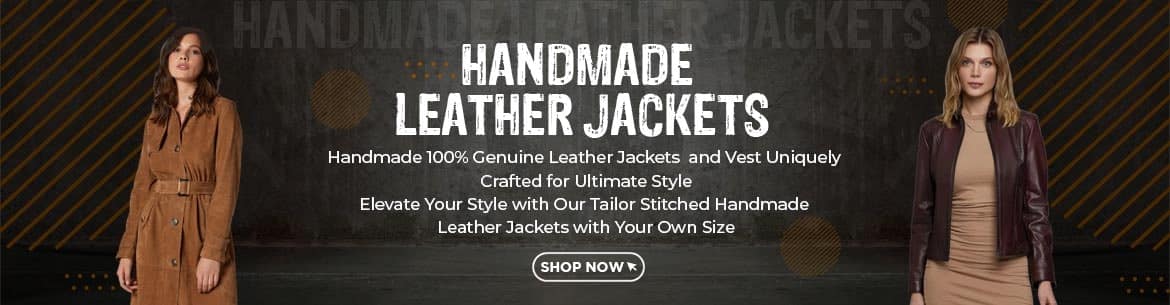 Handmade Leather Jackets-100% Real Leather Jacket