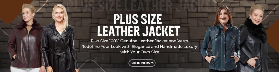 Plus Size Leather Jacket-min